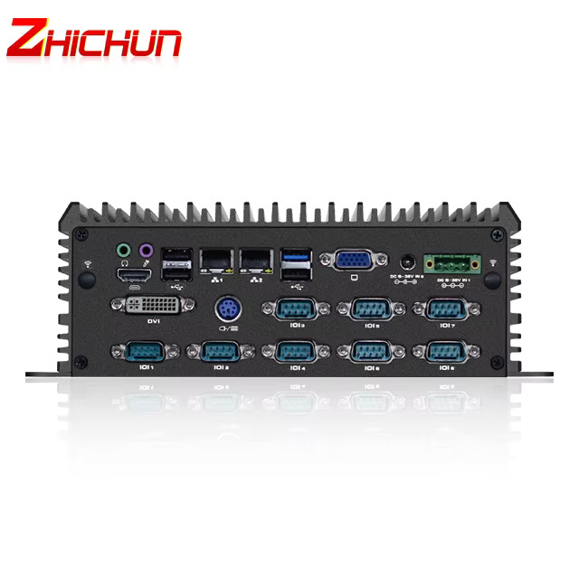 ZHICHUN M696 임베디드 팬리스 코어 I7-6650U 2.2ghz CPU 4GB RAM 64GB SSD 산업미니 PC 쿼드 Lenoo 컴퓨터 GDDR3 : 포에스물류