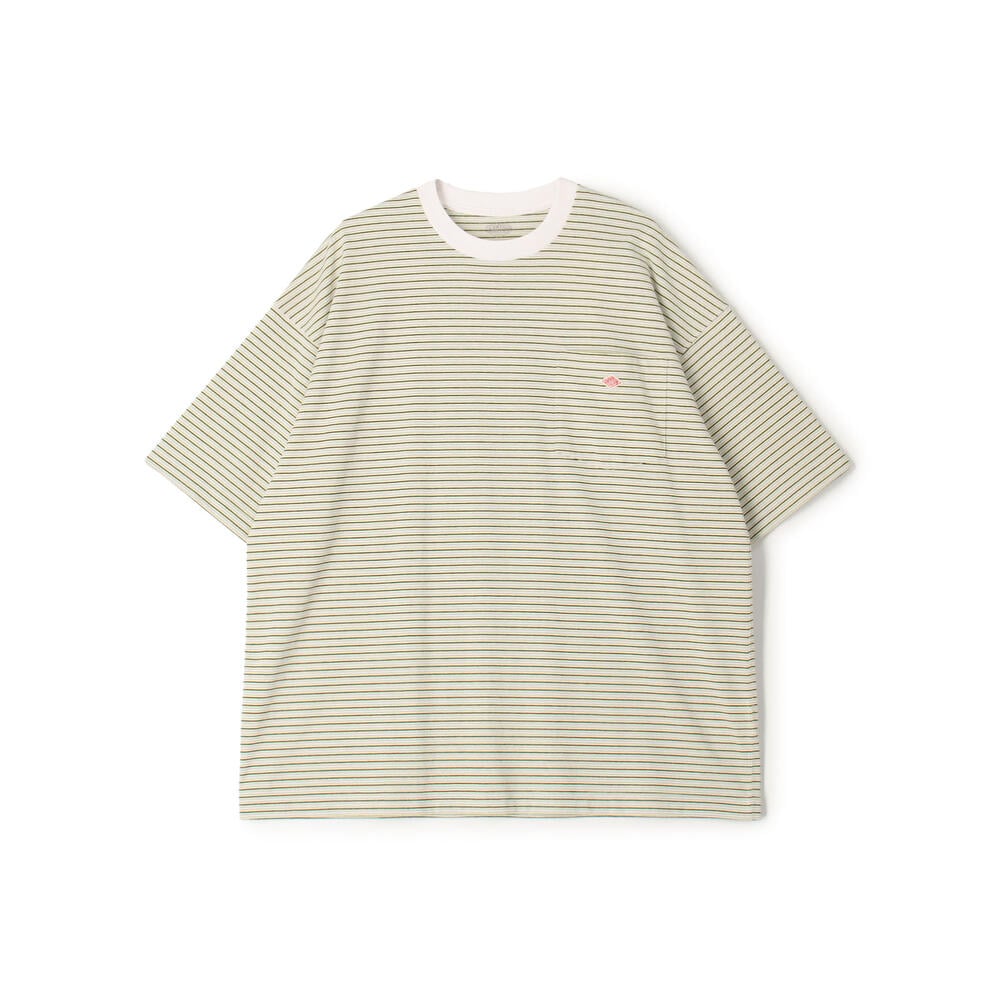 단톤 반팔티 MEN'S BIG SILHOUETTE POCKET T-SHIRT STRIPE 25SS 스트라이프 티셔츠 DNB251M103-0006 - 상세 이미지 3