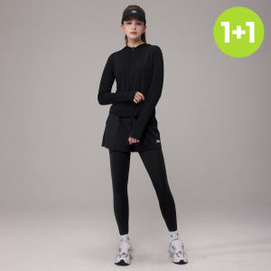 1+1 에버라스트 여자 투인원 반바지 레깅스 세트 착용 후기 | 사이즈/핏 총정리 - 상품 이미지 1