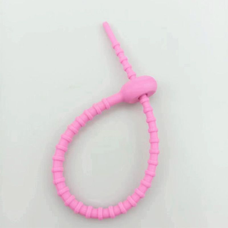 실리콘 케이블 타이 키링 부자재 재료 케이블 선 정리 액세서리 DIY 열쇠고리 제작 만들기 - 상세 이미지 4