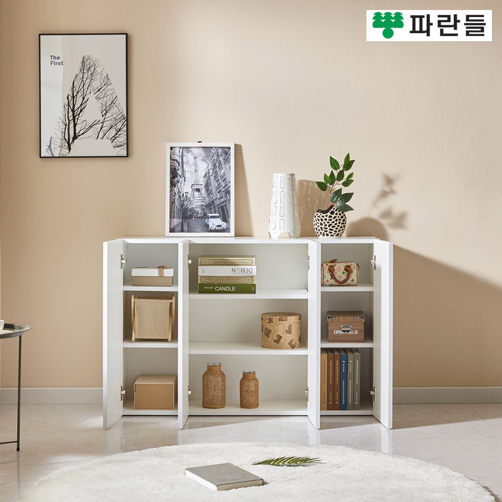 파란들가구 1200X800 18T E0목재 LPM 슬림수납장 거실장식장 - 상세 이미지 2