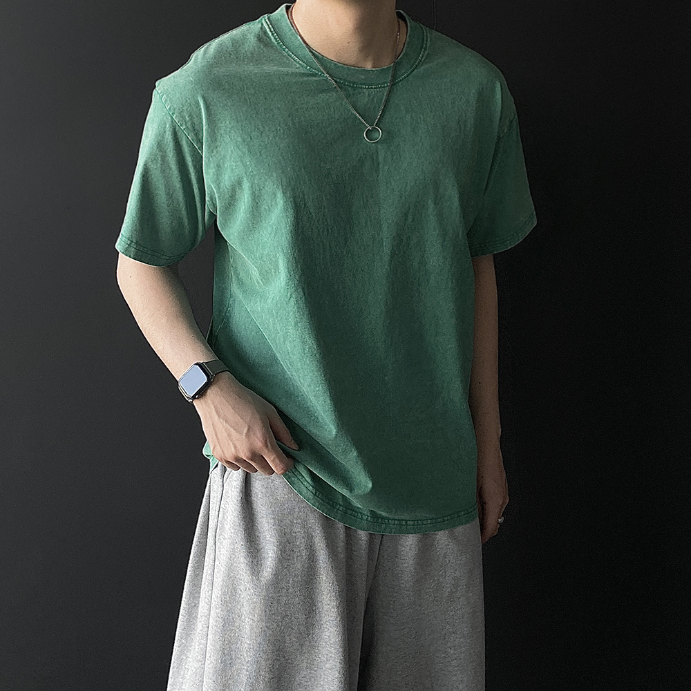 1+1 피그먼트반팔 어깨넓어보이는반팔 - 상세 이미지 5