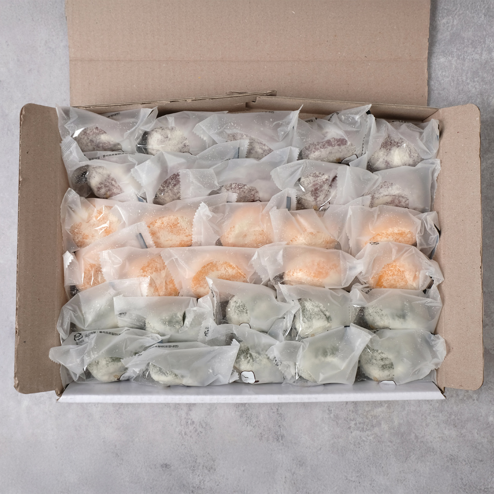신라병가 찹쌀떡 두텁떡, 담백한 백앙금 굳지않는 삼색두텁떡 30개입 - 상세 이미지 2