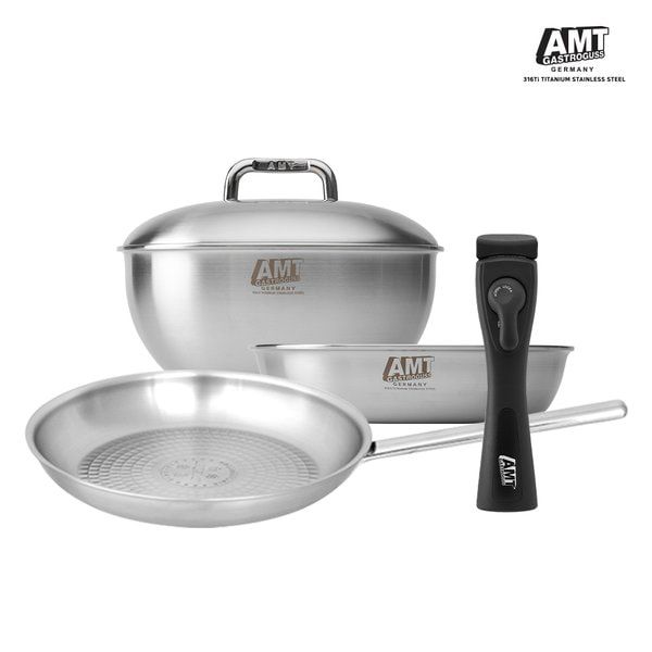 AMT 316Ti 4종 세트 (핸즈마스터+22 쏘테팬+22 멀티웍+뚜껑+26 딤플팬) : ujulemon