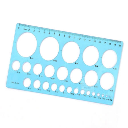 보급창고 원 도형자 플라스틱원형자 동그라미그리기 학교도형자