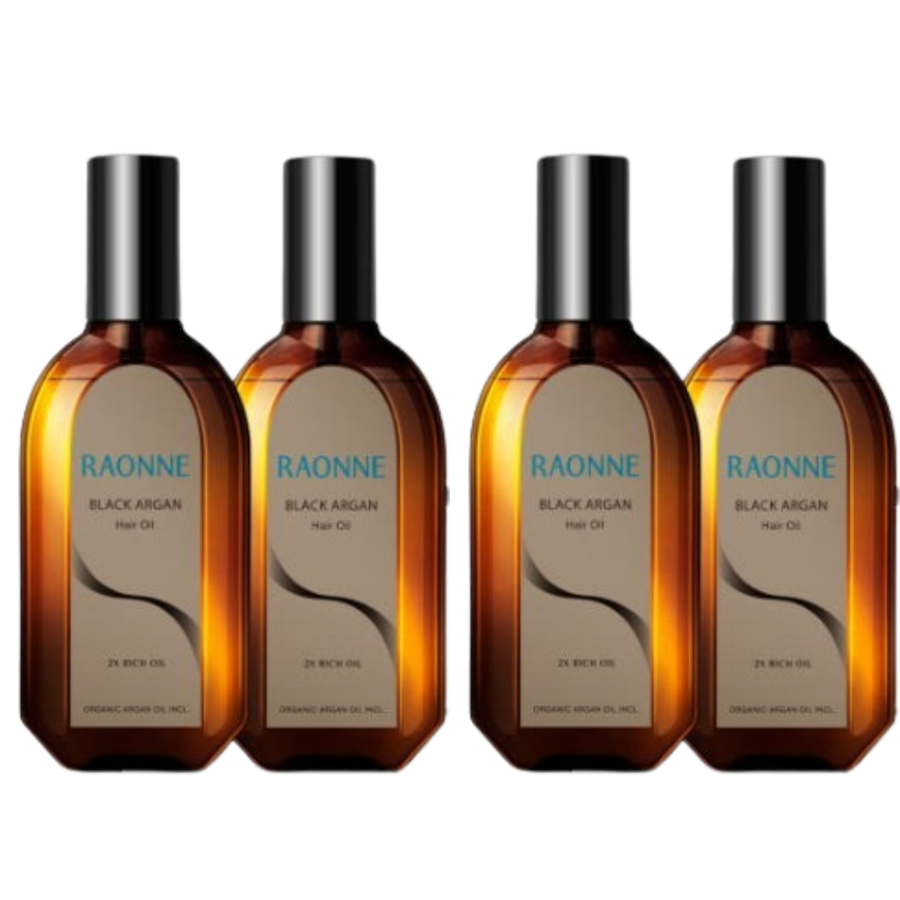 라온느 라온 블랙 2X리치 헤어오일 에센스 100ml X4개 : 이리와코리아
