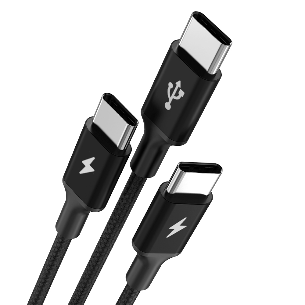 비트 60W C타입 to 3C USB PD 고속 충전 3in1 케이블 - 상세 이미지 5