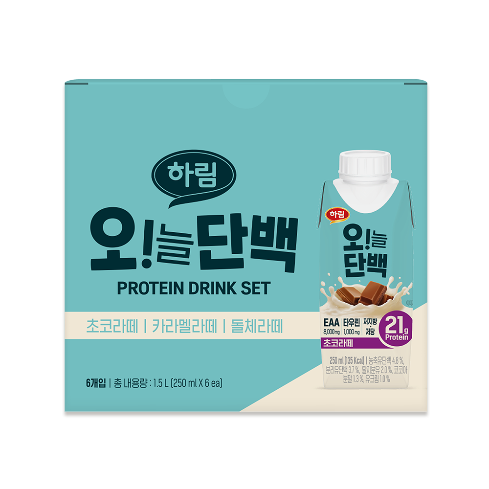 하림 오늘단백 음료 버라이어티팩(6개입) : 주식회사 하림
