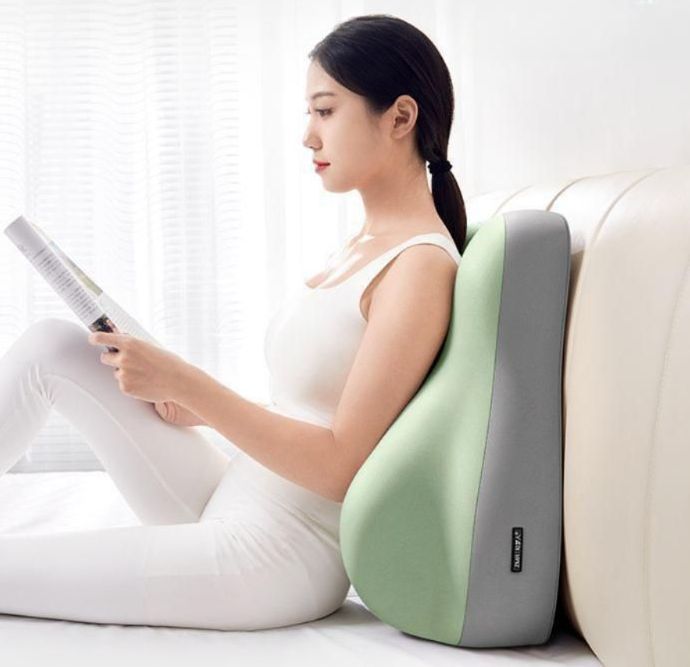 침대 수면 쿠션 엉덩이 높이 다기능 베개 리클라이닝 등받이 더블 핑크