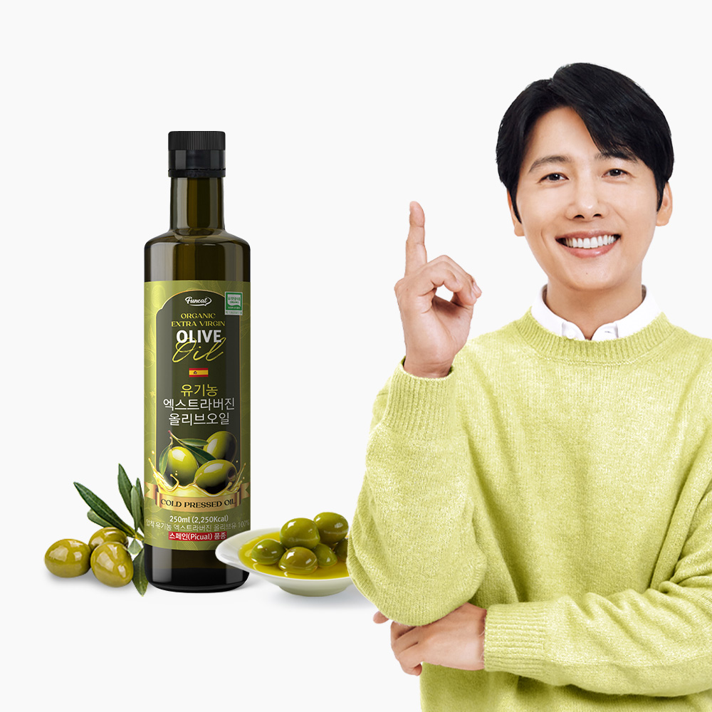 퍼니트 이상우 유기농 엑스트라버진 올리브오일 올리브유 피쿠알 250ml, 1개