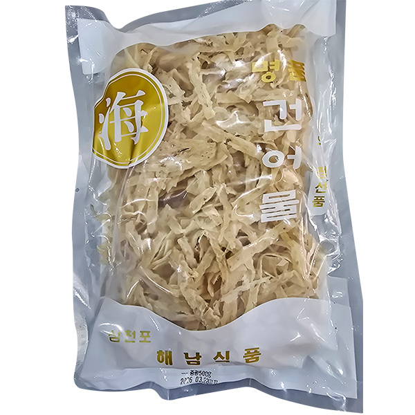 국내 삼천포 사천가공 쫄깃쫄깃 명엽채 500g 오징어실채 300g 이미지 8