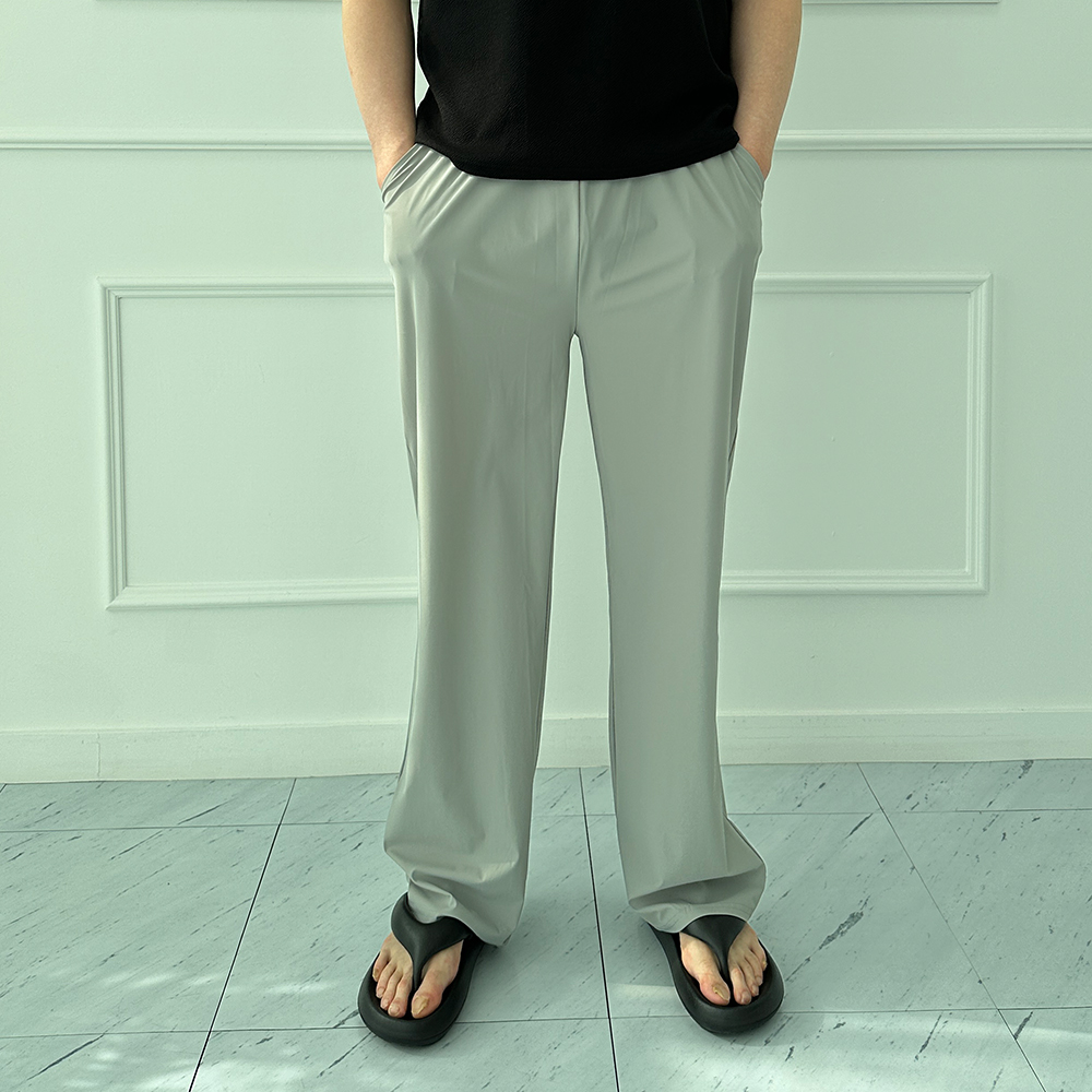 1+1 남자냉장고바지 남성여름슬랙스 통넓은바지 와이드 - 상세 이미지 2