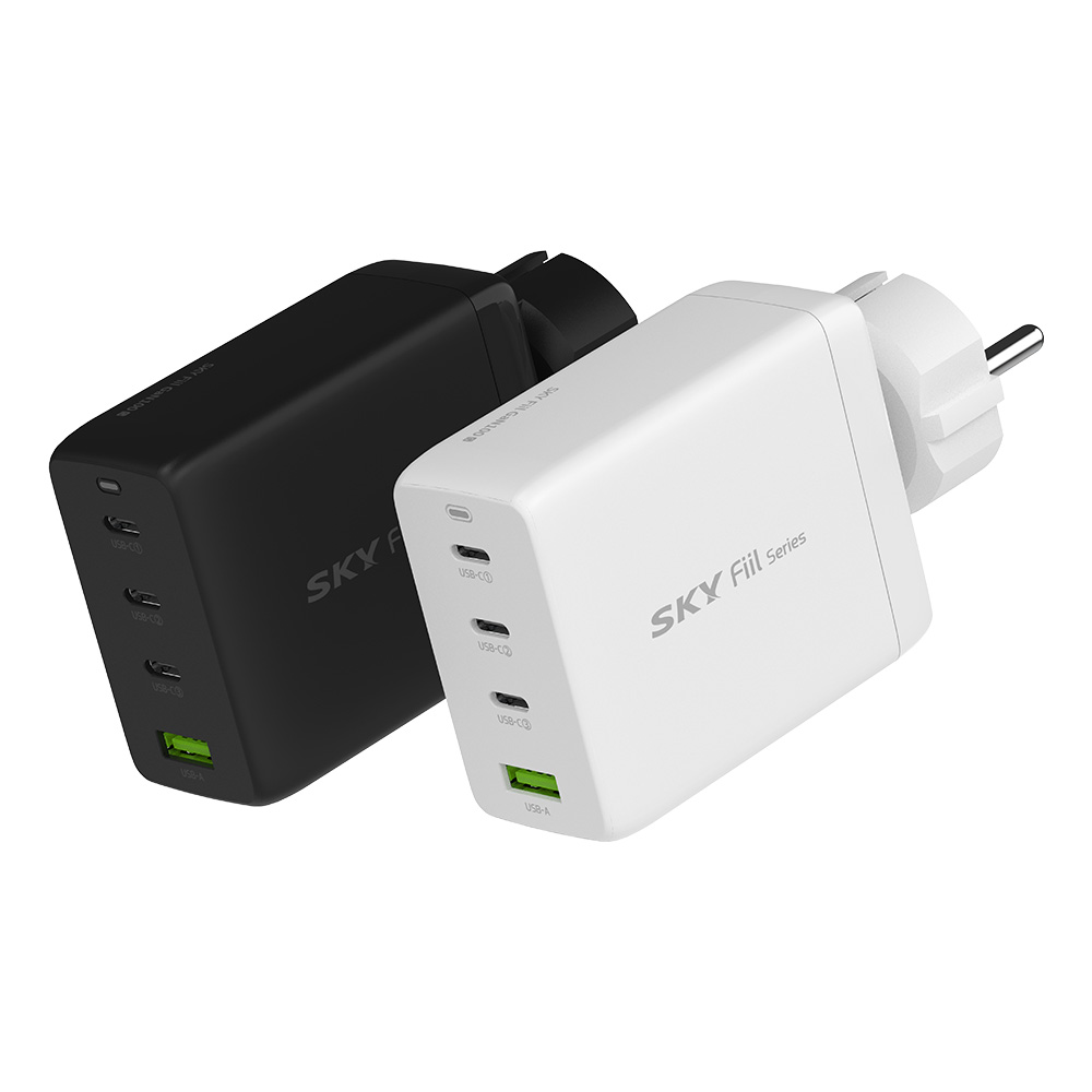 1+1 필 GaN 100W PD PPS 4포트 고속 멀티 충전기 접지형 어댑터 + 100W CtoC 케이블 - 상세 이미지 2