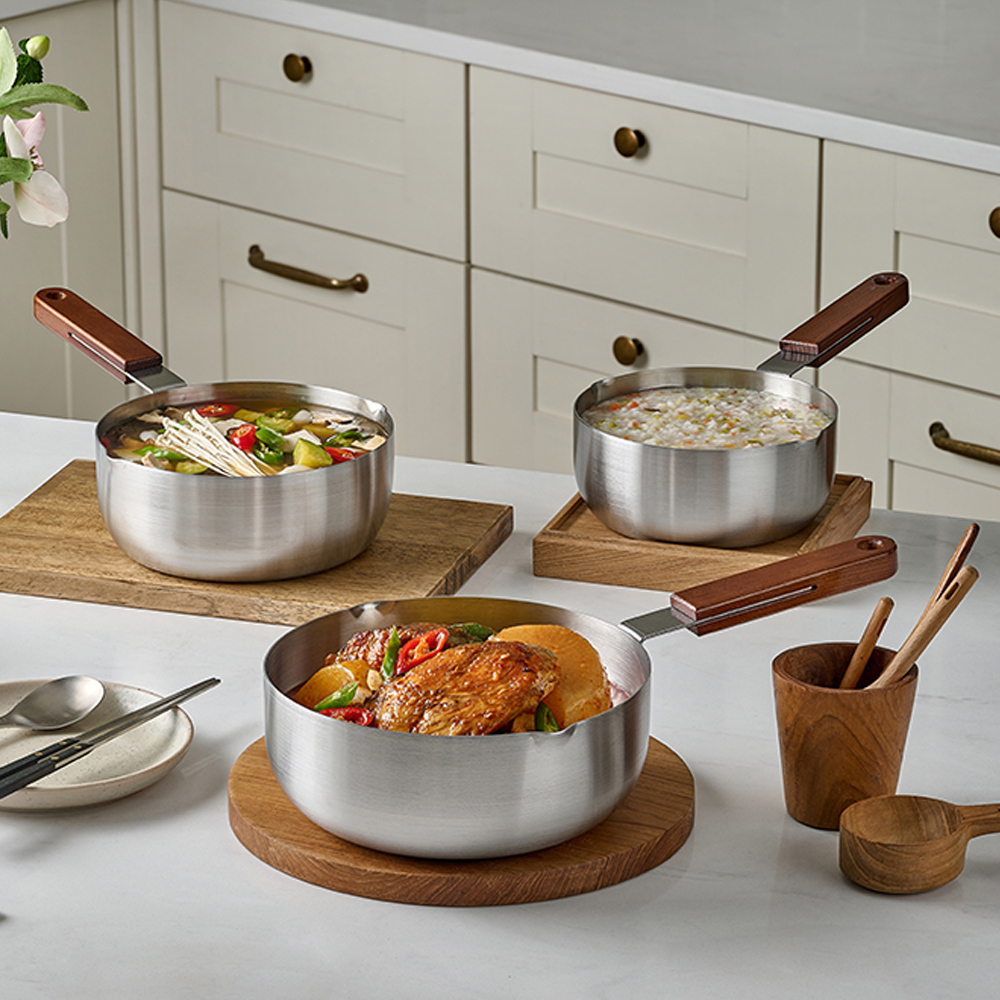 레카 통3중 편수냄비 16cm