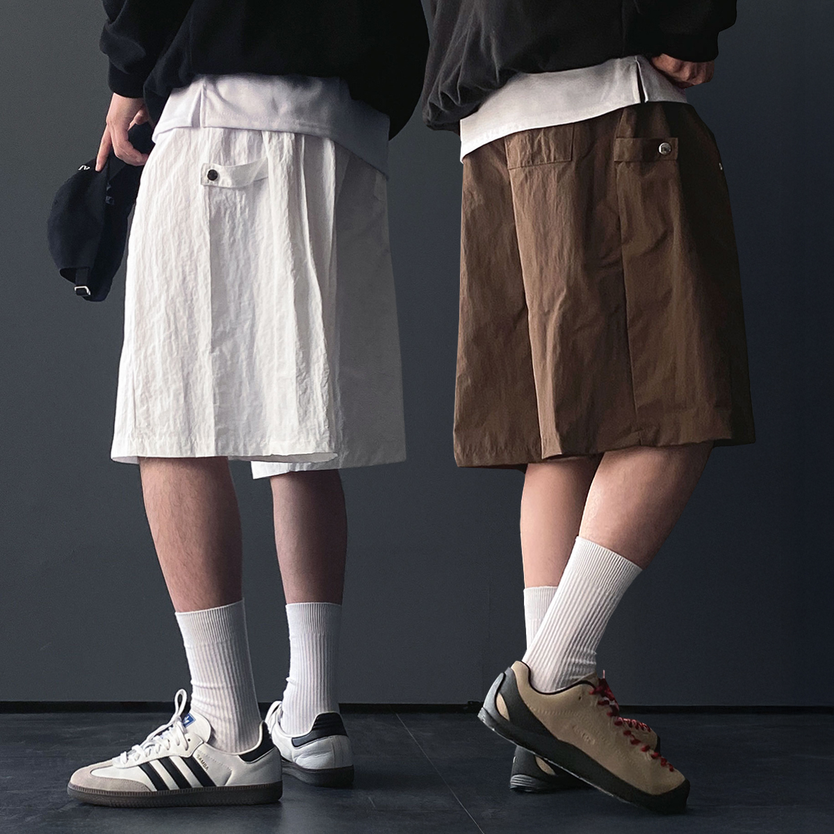 나일론반바지 벌룬팬츠 남자버뮤다 버뮤다반바지 - 상품 이미지