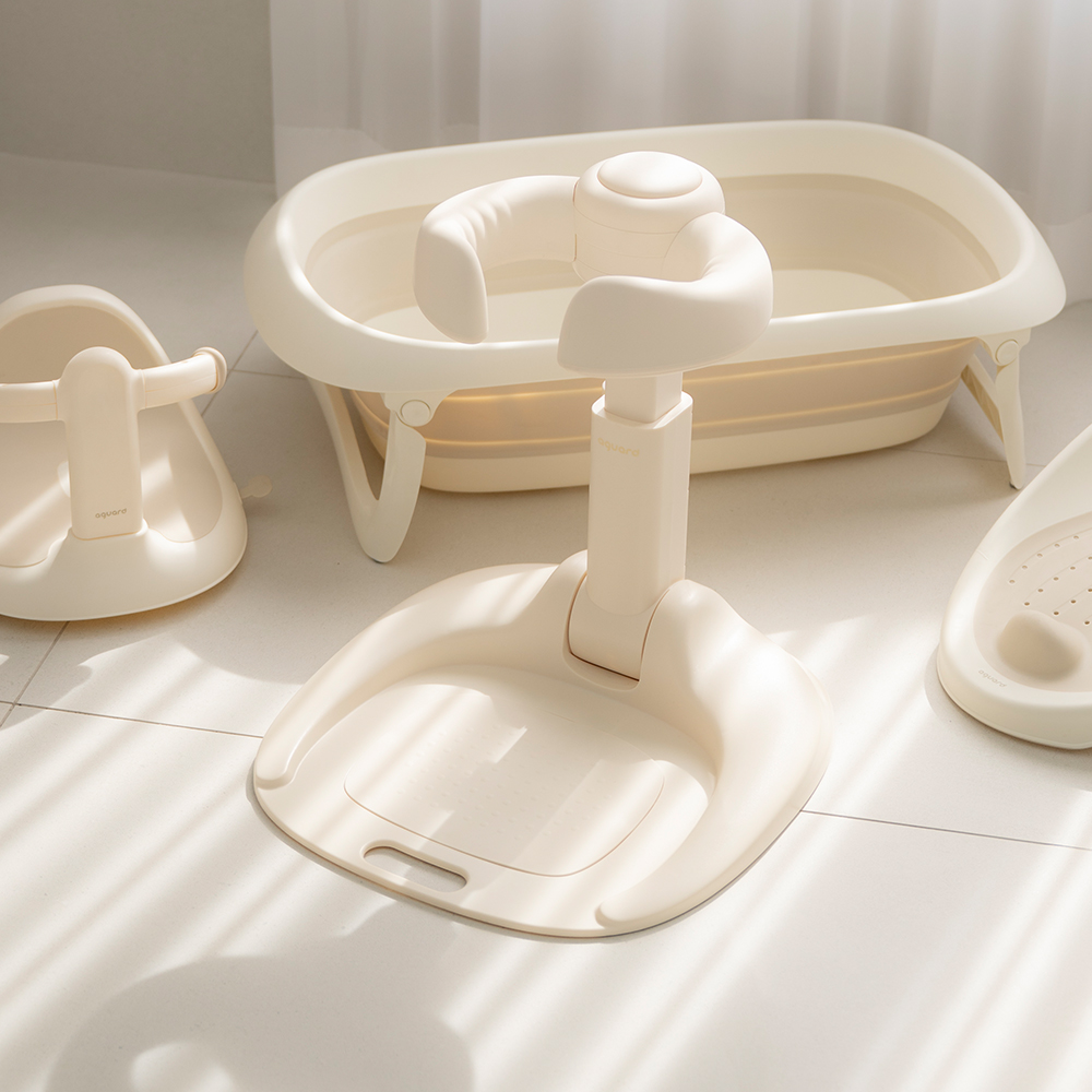 아가드 베이비 폴딩 샤워 목욕 핸들 목욕의자 아기비데 기저귀갈이대