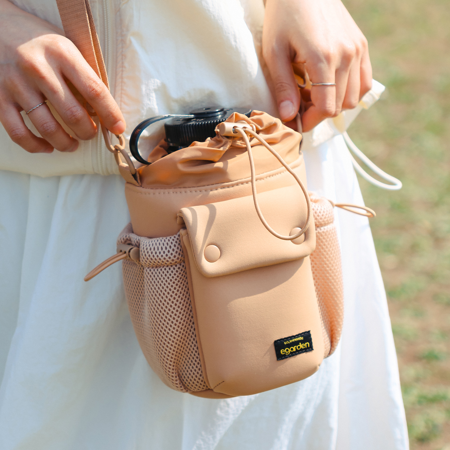 에가든 본보야지 텀블러백 보틀 물병 캐리어 방수 드링크 백 복조리 산책 가방