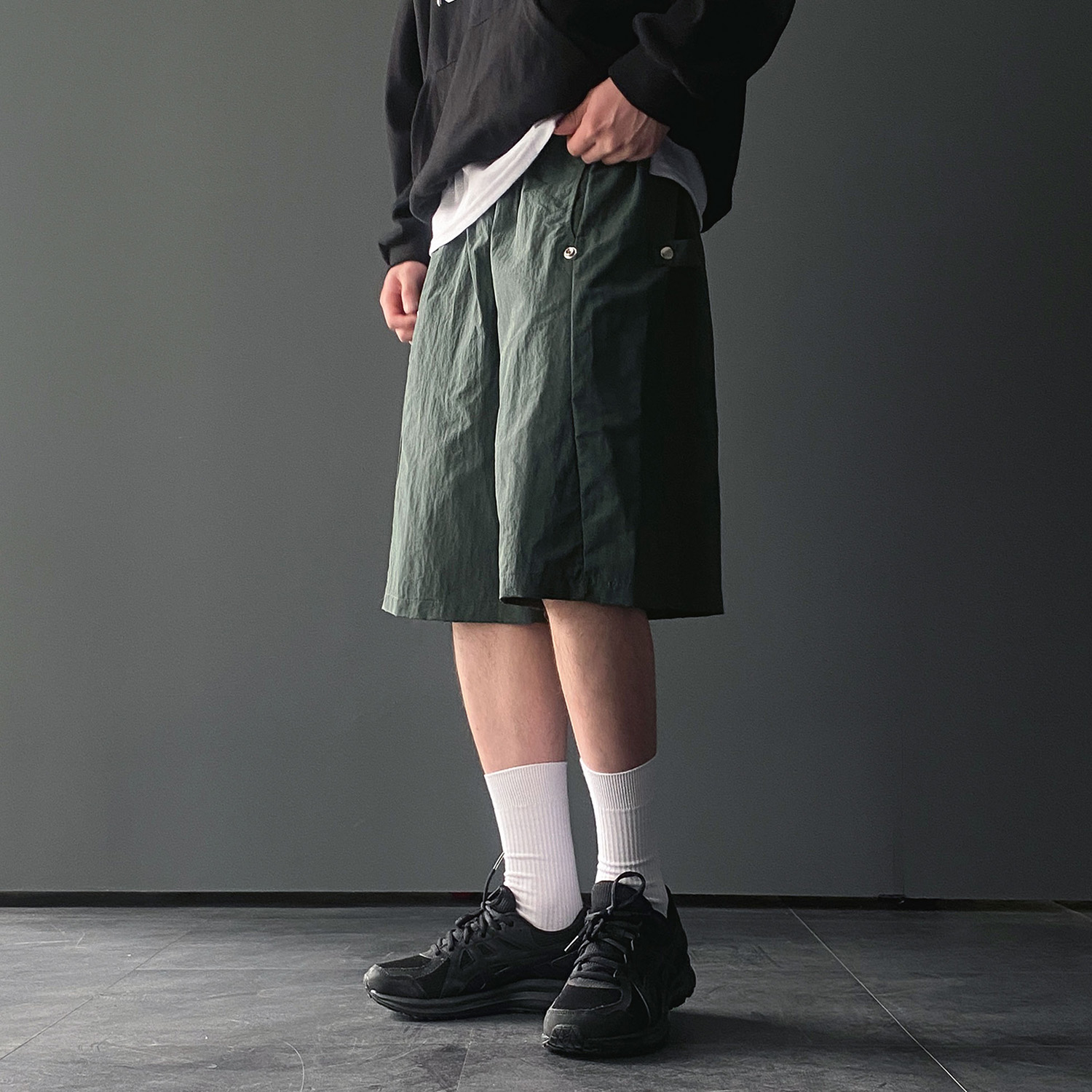 나일론반바지 벌룬팬츠 남자버뮤다 버뮤다반바지 - 상세 이미지 2