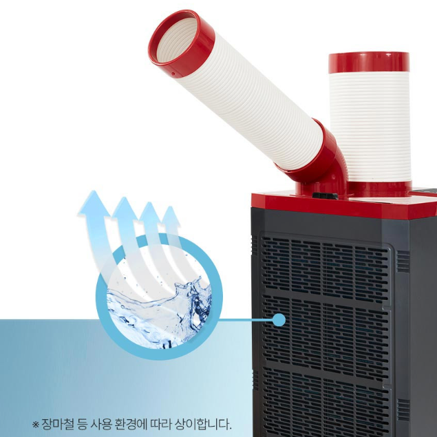 1구 이동에어컨 공장 업소용 공업용 산업용 코끼리코에어컨 - 상세 이미지 2