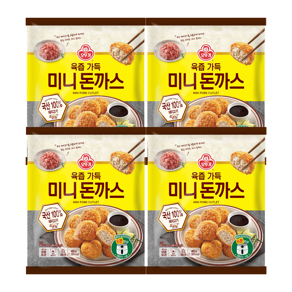 오뚜기 육즙가득 미니 돈까스 400g 4개 - 상품 이미지