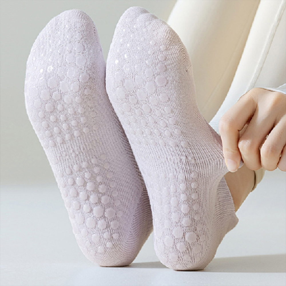 필라테스 양말 요가 논슬립 미끄럼 방지 삭스 여자 여성 홈트 헬스 토삭스 오픈 쿠션 - 상품 이미지