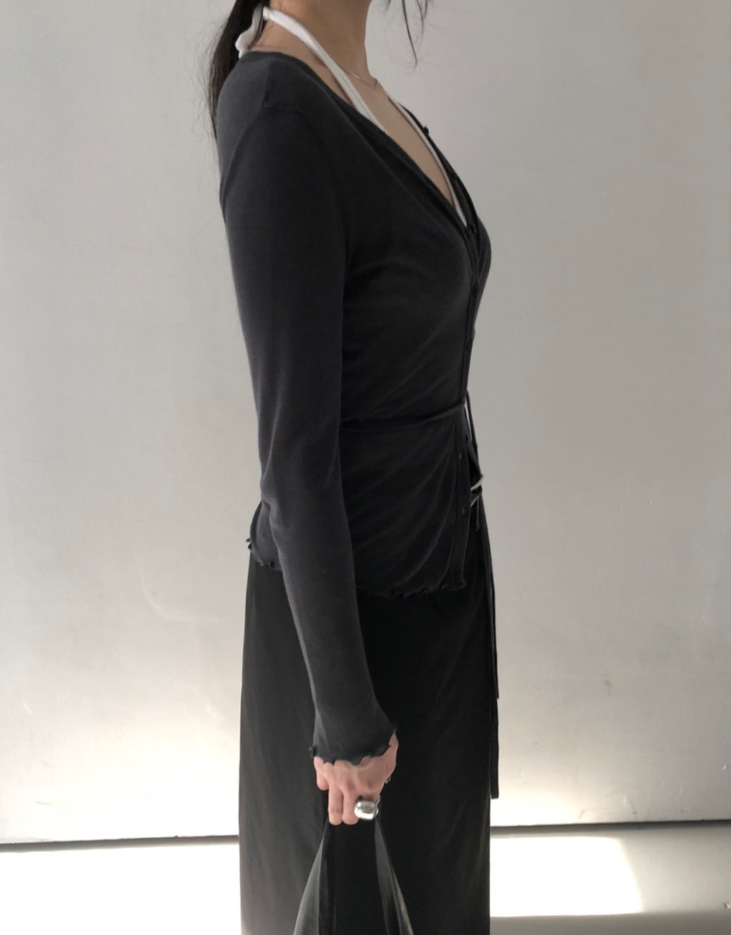 frill button cardigan 프릴 버튼 가디건 (스트랩 set) 상세 이미지 29