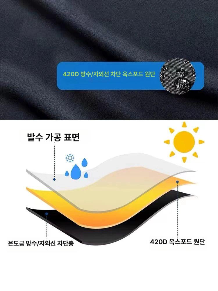 보관 방수테이블보 커버 사각 덮개 야외테이블 방수천 은색 메쉬 - 상세 이미지 5