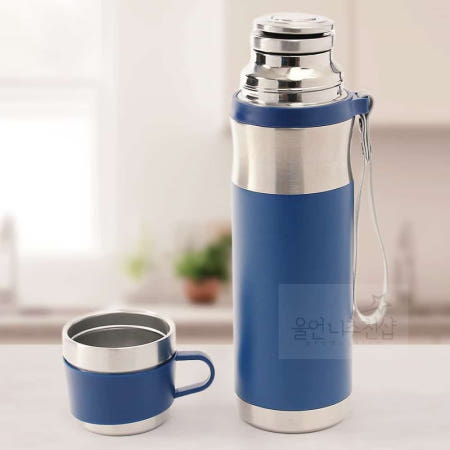 울언니추천샵 티보틀 보온병 750ml 블루 등산물통 스텐물통 등산용물통 등산물병 아기물병