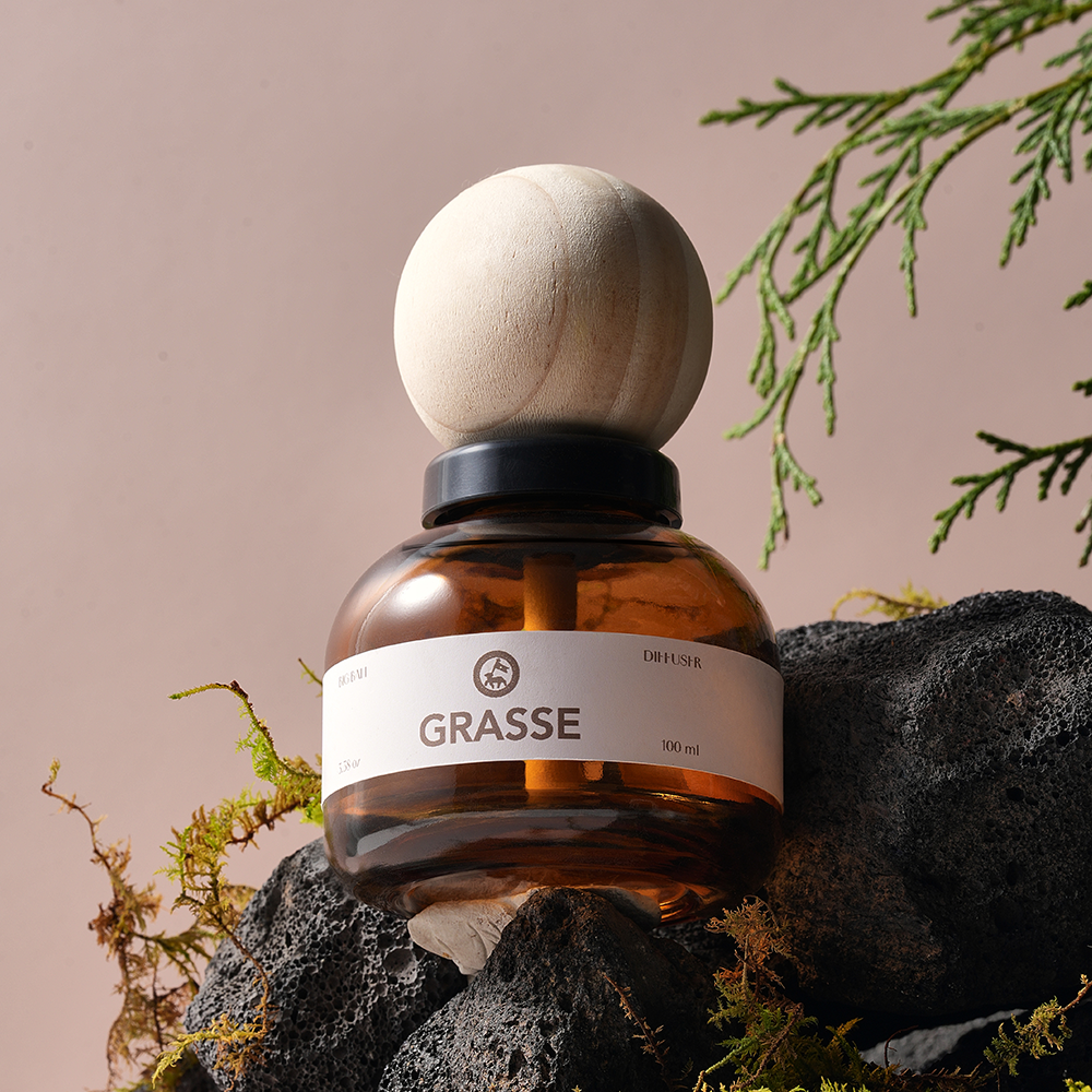 [불스원] 그라스 빅볼 차량용 디퓨저 대형 우드볼 방향제 100ml 플라워샵