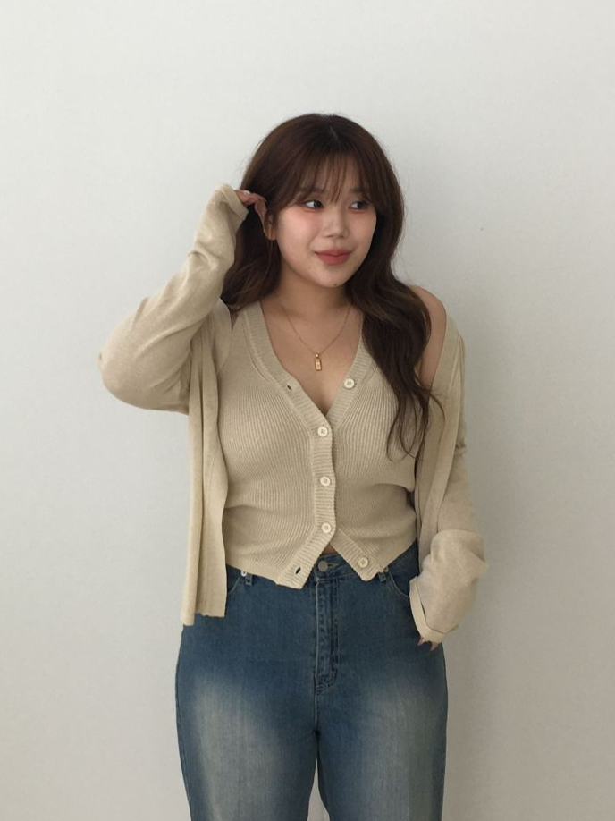 [SET/고퀄리티]루트 홀터 베스트 나시 썸머 오픈 가디건 세트 : 데이지투엘