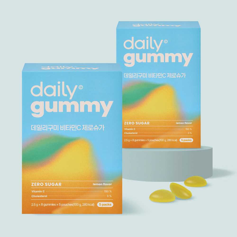 데일리 구미 비타민C 제로슈가 파우치 8개입, 10개