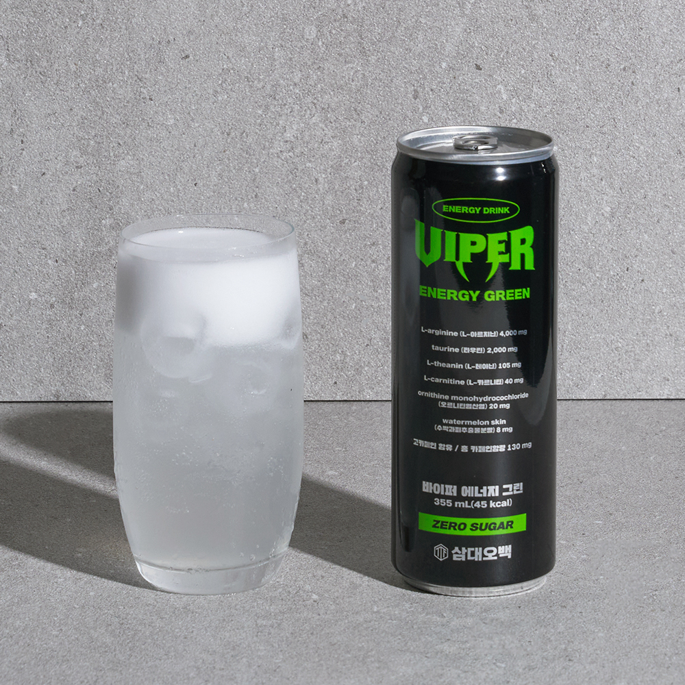 삼대오백 바이퍼 에너지 그린 제로 트로피컬, 355ml, 6개 - 상세 이미지 2