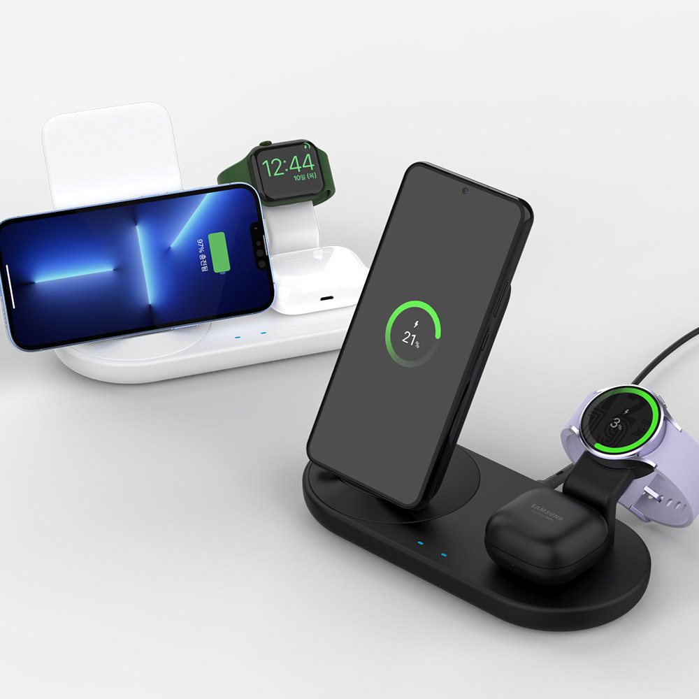 3in1 멀티 고속 무선 충전기 WF110 블랙