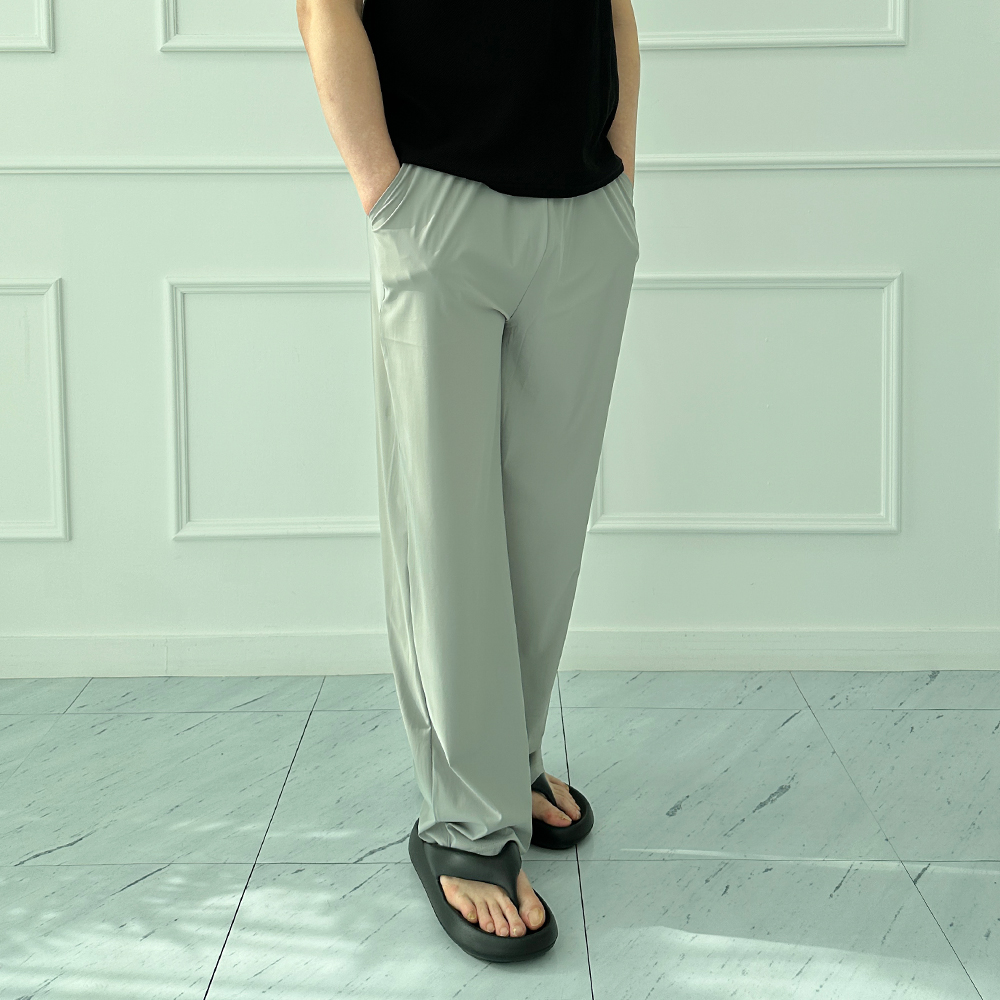 1+1 남자냉장고바지 남성여름슬랙스 통넓은바지 와이드 - 상세 이미지 4