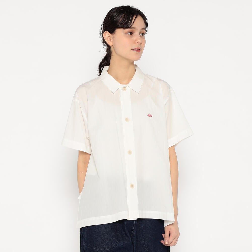 단톤 셔츠 WOMEN'S COTTON VOILE SHORT SLEEVE SHIRT 25SS 반팔 스트라이프 DNB251L104-0022 - 상세 이미지 4