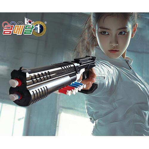 금메달 속사권총 세트 사격 권총 장난감 어린이 완구 - 상세 이미지 2