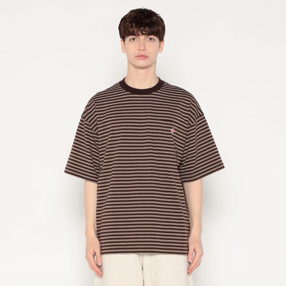 단톤 반팔티 MEN'S BIG SILHOUETTE POCKET T-SHIRT STRIPE 25SS 스트라이프 티셔츠 DNB251M103-0006 - 상세 이미지 5
