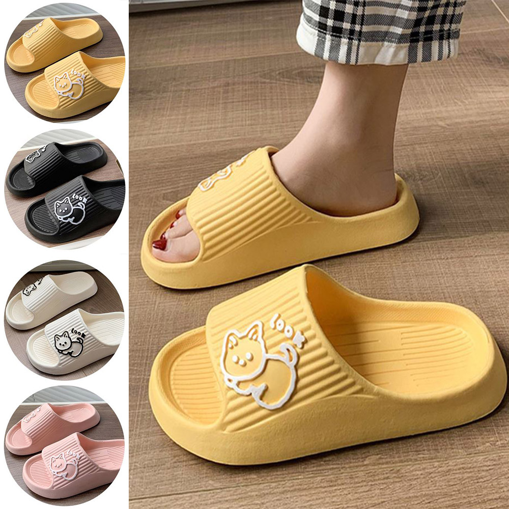 여성 캐릭터 슬리퍼 가벼운 여자 고양이 사무실 실내화