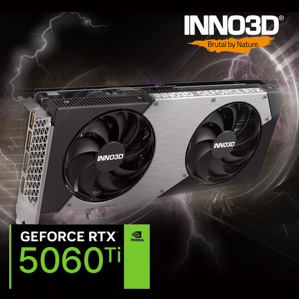 INNO3D RTX5060TI 그래픽카드 지포스 OC D7 8GB TWIN X2 블랙