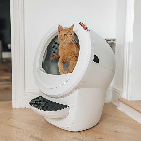 [Hopper Package] 리터로봇4 고양이 자동 화장실(화이트) + 리터호퍼