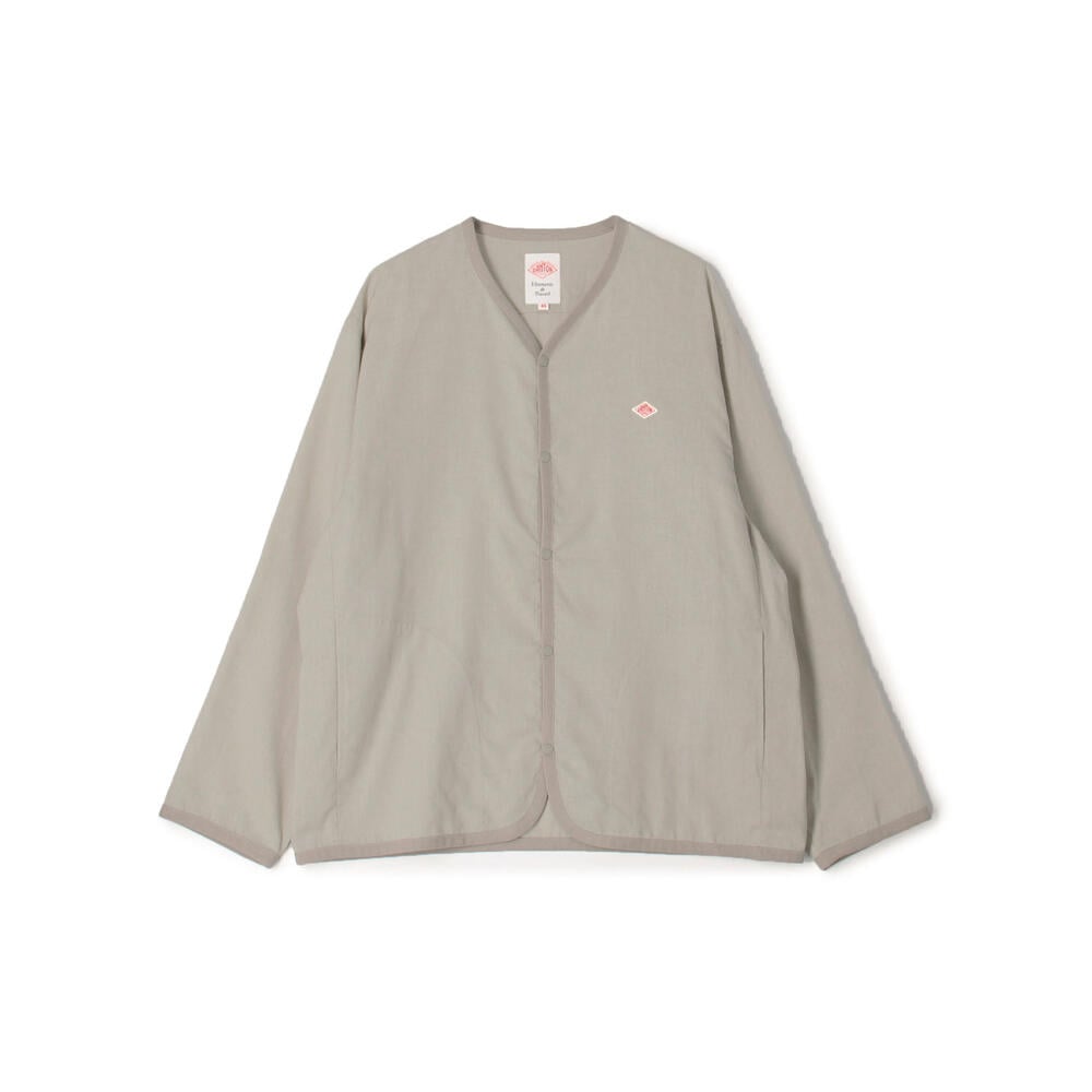 단톤 가디건 MEN'S LINEN POLYESTER CLOTH SHIRT CARDIGAN 25SS 리넨 셔츠 DNB251M104-0021 - 상세 이미지 3