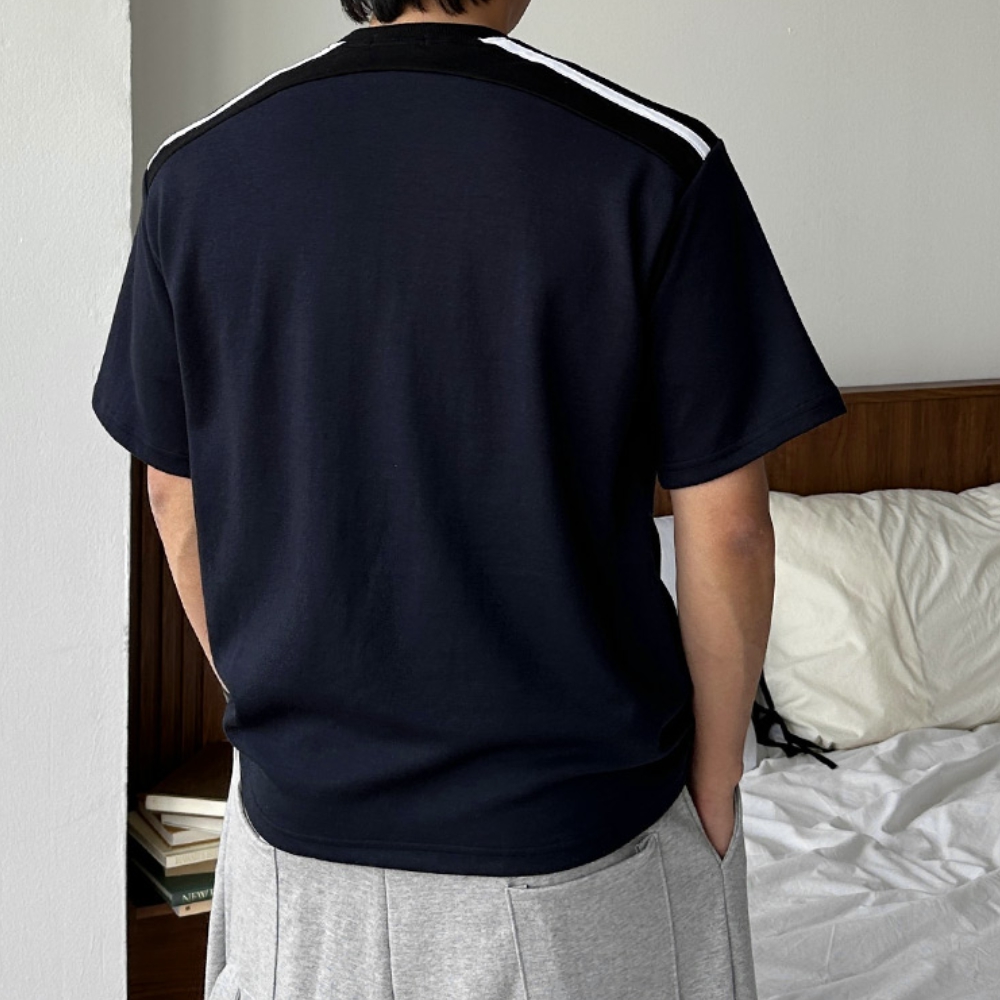 남자 앤서 오버핏 여름 프린팅 레터링 반팔티 - 상세 이미지 5
