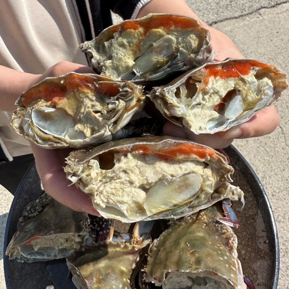 양념 간장게장용꽃게 꽂개 서해 서해안 냉동꽃게 절단게 급냉절단꽃게 꽃개 1kg, 1개
