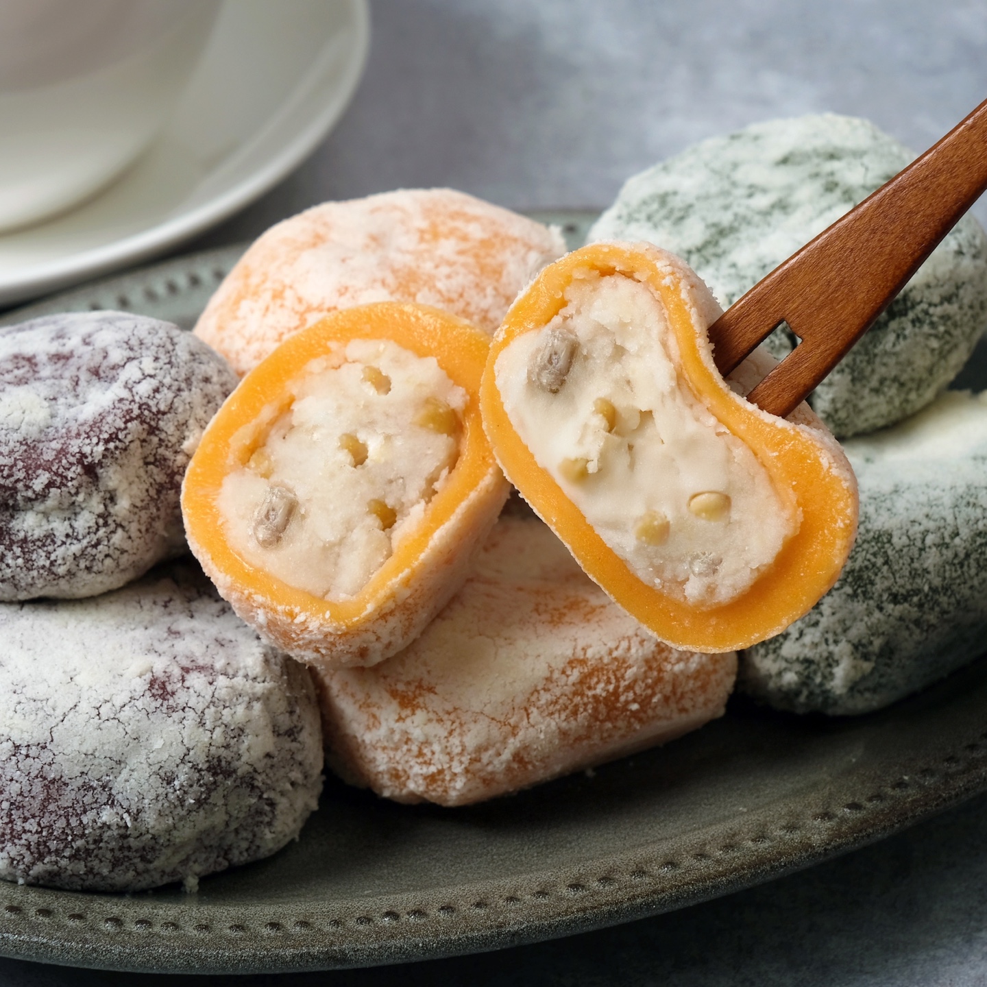 신라병가 찹쌀떡 두텁떡, 담백한 백앙금 굳지않는 삼색두텁떡 30개입