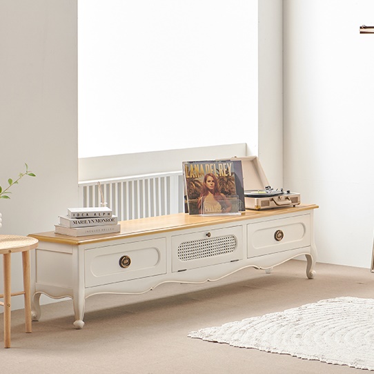 고급 거실장 엔틱 거실장 tv 다이 서랍장 75인치 티비 거실장