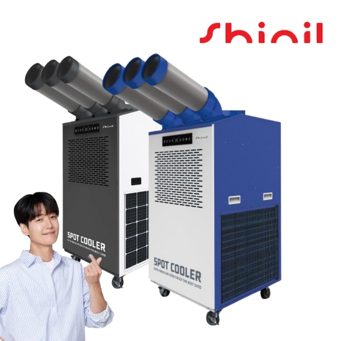 코끼리에어컨 3구 야외용 공장 현장 작업장 이동식 일체형에어컨 - 상세 이미지 3