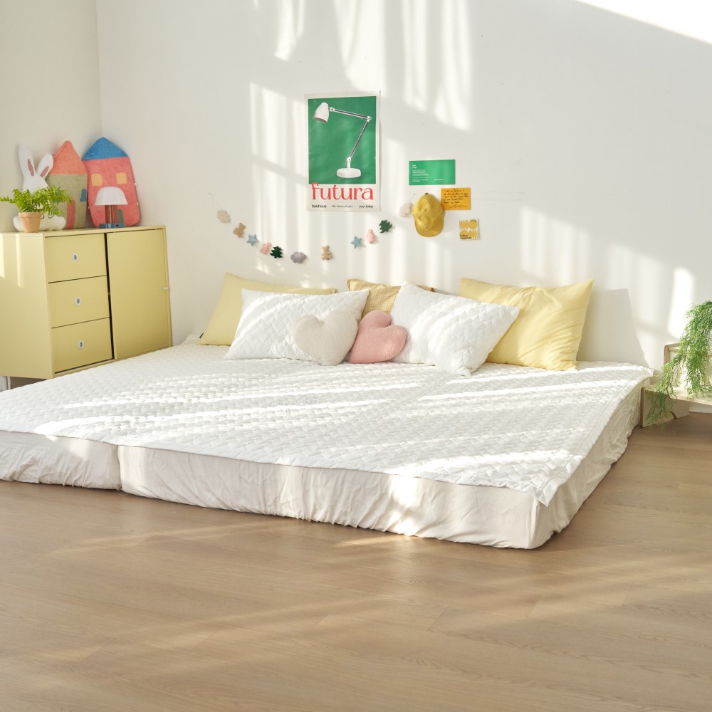 히말라야 듀라론 냉감패드 아이스쿨링 여름 침대패드 3중직 패밀리 220x210cm