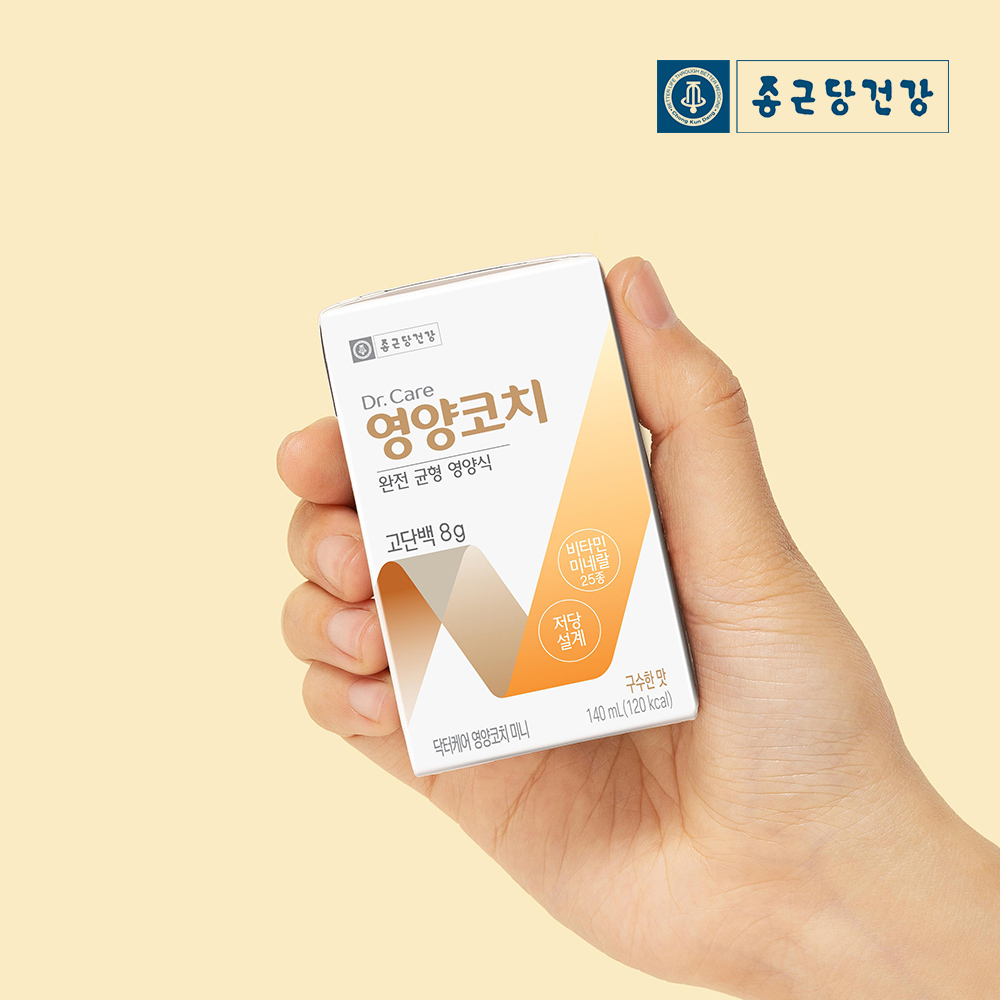 종근당건강 닥터케어 균형영양식 영양코치 미니 140ml 1박스(24팩) - 상세 이미지 5