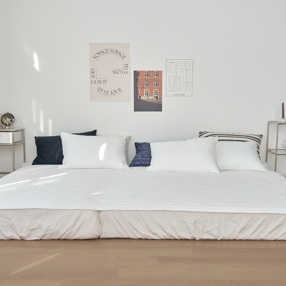 히말라야 듀라론 냉감패드 아이스쿨링 여름 침대패드 3중직 패밀리 220x210cm