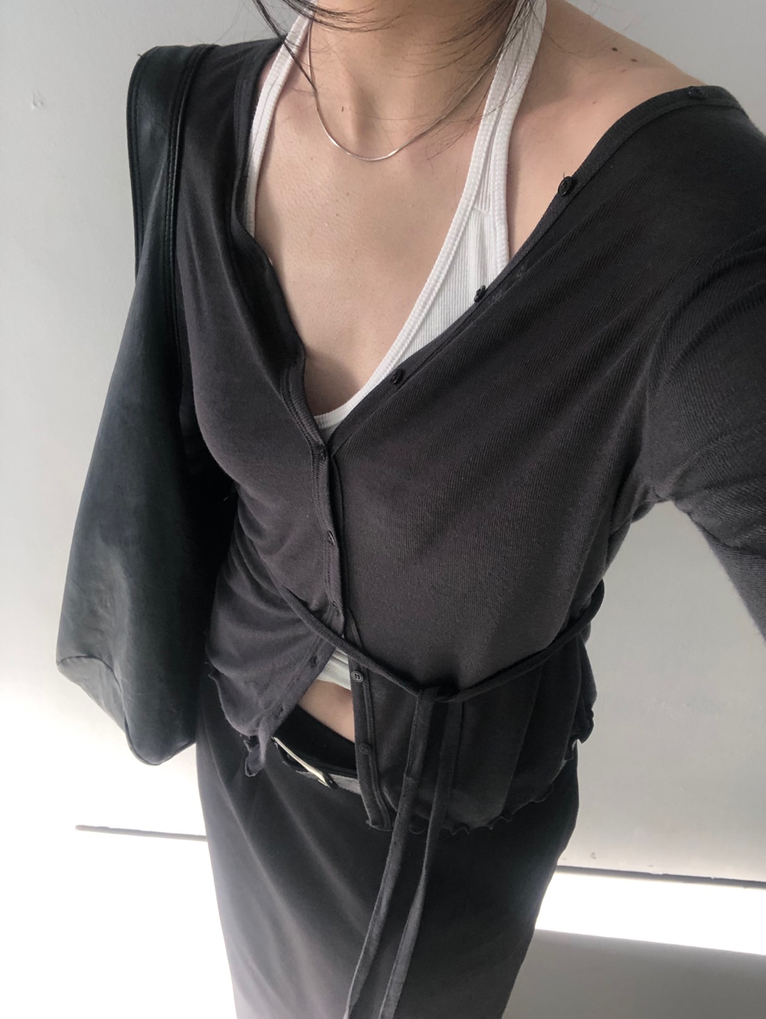 frill button cardigan 프릴 버튼 가디건 (스트랩 set) 상세 이미지 22